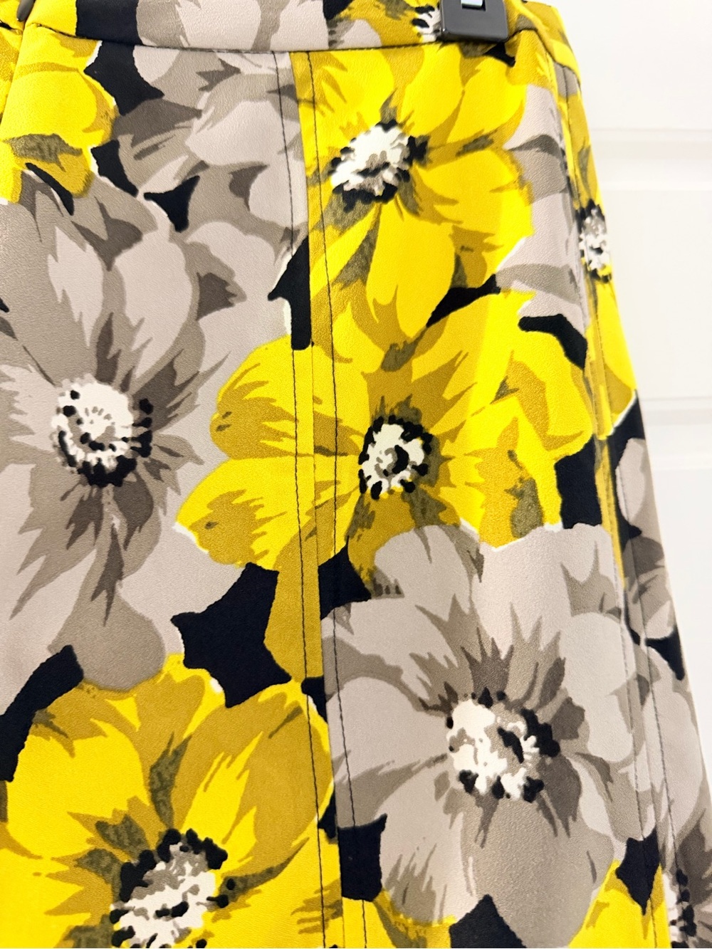 Yellow Floral Long-Sleeve Women's Top